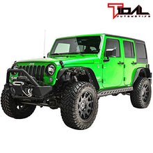 Load image into Gallery viewer, Tidal Tubular Side Armor Rock Sliders Fit for 07-18 Jeep Wrangler JK 4 Door
