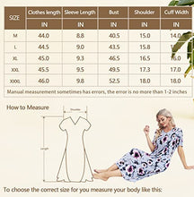 Load image into Gallery viewer, MZROCR Nightgowns For Women Long Soft Night gown Sleepshirts Comfy V Neck Night Dress with Pockets Women Pajamas Sleepwear
