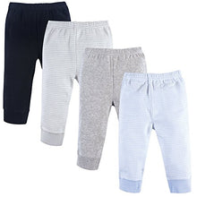 Load image into Gallery viewer, Luvable Friends Unisex Baby Cotton Pants, Powder Blue Stripe, 12-18 Months
