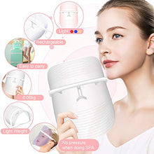 Load image into Gallery viewer, 3 Color Facial-Mask, Portable and light Face-Mask, Photon-Face Skin Care Device Use USB Rechargeable(3 Colors Rechargeable)
