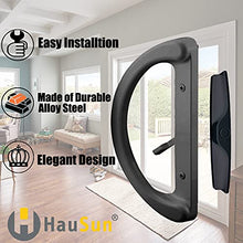 Load image into Gallery viewer, Patio Sliding Glass Door Handle Set with 45° Mortise Lock Suitable for Sliding Glass Patio Door Thickness from 1-1/2" to 1-3/4", Fits 3-15/16” Screw Hole Spacing, Reversible Design(Non-Handed), Black
