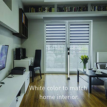 Load image into Gallery viewer, SECURITYMAN 2-in-1 Door Security Bar with Alarm &amp; Sliding Door Stopper Security Bar with 120db Loud Alert Siren - Durable &amp; Rugged Iron, (Protects Against Scratches), White 2021 Model (SECURITYBARS)
