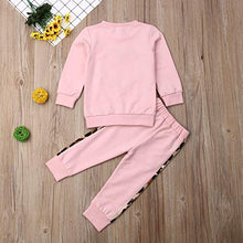 Load image into Gallery viewer, GOOCHEER Toddler Girl Clothes Leopard Long Sleeve Sweatshirt and Pants Outfit Toddler Girl Spring Fall Winter Clothing (Black, 2-3T) …
