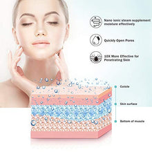 Load image into Gallery viewer, EZBASICS Facial Steamer Nano Ionic Face Steamer for Home Facial Warm Mist Humidifier Atomizer, Humidifier Moisturizing Face Spa Steamer (Blue)
