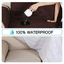 Load image into Gallery viewer, 100% Waterproof Non-Slip Furniture Covers for Leather Recliner Covers for Large Recliner Seat Width Up to 30 Inch Couch Covers with Non Slip Backing (Oversized Recliner: Seat Width Up to 30", Brown)
