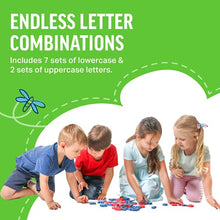 Load image into Gallery viewer, Inspired Thinkers Magnetic Letters - 240-Piece Alphabet Magnets for Kids w/ Foam Uppercase &amp; Lowercase Letters, Double-Sided Dry Erase White Board - Classroom Supplies
