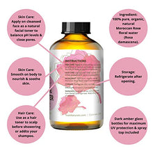 Load image into Gallery viewer, Rose Water Toner by Teak Naturals, 100% Organic Natural Moroccan Rosewater (Chemical Free) 4 oz
