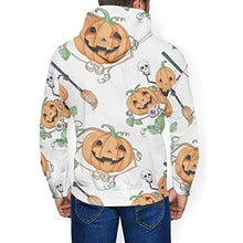 Load image into Gallery viewer, Befectar Men Athletic 3D Pattern Print Pullover Sweatshirt Drawstring Funny Evil Pumpkins (2) Super Hoodie Sports Outwear for Cycling Fishing Sports

