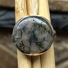 Load image into Gallery viewer, Natural Green Moss Agate 925 Solid Sterling Silver Ring Size 5.75
