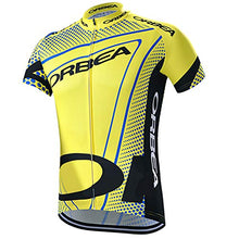 Load image into Gallery viewer, ORBEA Pro Cycling Jersey Short Sleeve Yellow Bike Top Quick Dry Men Summer Bicycle Clothes
