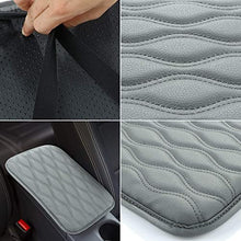 Load image into Gallery viewer, SUHU Auto Center Console Cover Pad Fit for SUV/Truck/Car, Waterproof Car Armrest Seat Box Cover, Leather Auto Armrest Cover Gray
