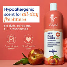 Load image into Gallery viewer, Vagisil Scentsitive Scents Fresh Peach Passion Daily Intimate Feminine Wash for Women, Gynecologist Tested &amp; Hypoallergenic, 34 Fl Oz (1L)
