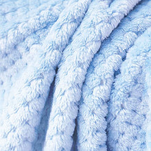 Load image into Gallery viewer, Exclusivo Mezcla Waffle Textured Soft Fleece Blanket, Large Throw Blanket(Mint Green, 50 x 70 inches)- Cozy, Warm and Lightweight
