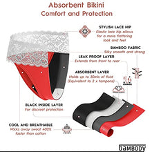 Load image into Gallery viewer, Bambody Absorbent Bikini : Period Protection Underwear (Large, Single Pack: RED)
