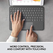 Load image into Gallery viewer, Logitech Combo Touch for iPad Air (3rd Generation) and iPad Pro 10.5-inch Keyboard case with trackpad, Wireless Keyboard, and Smart Connector Technology - Graphite

