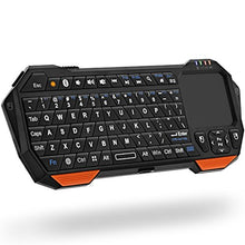 Load image into Gallery viewer, Fosmon Mini Bluetooth Keyboard (QWERTY Keypad), Wireless Portable Lightweight with built-in Touchpad, works with Apple TV, PS4, Smartphones and more
