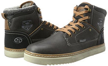 Load image into Gallery viewer, Dockers by Gerli Men's 41MC104-610 Hi-Top Trainers, Black Black Brown, 10.5 UK
