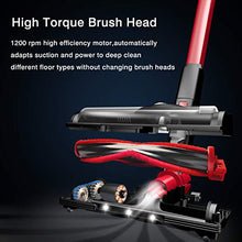 Load image into Gallery viewer, Vacuum Cleaner, 18Kpa Super Suction Vacuum Cleaner, 4 in 1 Corded Stick Vacuum, Easy Empty Dirt Bin, Lightweight&amp; Versatile, Handheld Vacuum with Upgraded LED Motorized Brush
