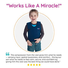 Load image into Gallery viewer, Fun and Function - Blue Weighted Compression Vest for Kids &amp; Adults - Sensory Tool for Children with Special Needs - Deep Pressure for Anxiety &amp; Sensory Issues - Medium
