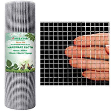 Load image into Gallery viewer, Amagabeli 48x100 1/2Inch Hardware Cloth Galvanized Welded Cage 19 Gauge Chicken Wire Mesh Fence Garden Plant
