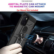 Load image into Gallery viewer, STARSHOP - T-Mobile Revvl 5G Phone Case, With [Tempered Glass Protector Included] Metal Ring stand Shockproof Drop Protection Phone Cover - Black
