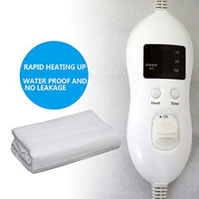 Load image into Gallery viewer, Newlifeelectronic Heated Mattress Pad, Electric Heating Bed Toppers with EasySet Control and Timer, Fast Heating Technology, Ultra-Fresh Anti-Bacteria Extra Comfort, White (Twin Size)
