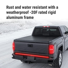Load image into Gallery viewer, Syneticusa 60" Arrow LED Tailgate Light Bar Sequential Amber Turn Signal - Solid Beam - Weatherproof No Drill Install - Full Function Reverse Brake Running

