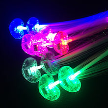Load image into Gallery viewer, Acooe 10 Pack flashing led light up toys Optics led hair lights, flashing led Light Up Toys, Barrettes for Party, Bar Dancing Hairpin, light up hair accessories
