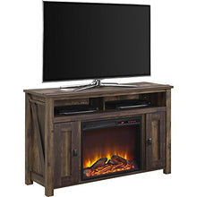 Load image into Gallery viewer, Ameriwood Home Farmington Electric Fireplace TV Console for TVs up to 50", Rustic
