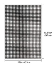 Load image into Gallery viewer, Pllieay 3 Pieces Big Size Mesh Plastic Canvas Sheets for Embroidery, Acrylic Yarn Crafting, Knit and Crochet Projects, 6 Count (19.6 X 13 Inch, Black)
