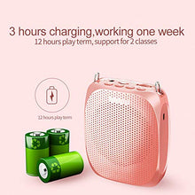 Load image into Gallery viewer, Portable Voice Amplifier SHIDU Personal Speaker Microphone Headset Rechargeable Mini Pa System for Teachers Tour Guides Coaches Classroom Singing Yoga Fitness Instructors
