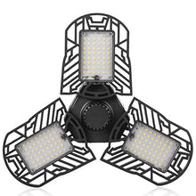 Load image into Gallery viewer, Garage Lights, LED Deformable Garage Light, Ultra-Bright Shop Lightning with 3 Adjustable Panels, Garage Ceiling Light for Workshop/Warehouse (60W)
