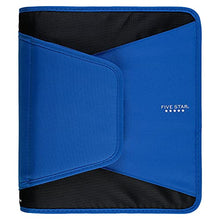 Load image into Gallery viewer, Five Star Zipper Binder, 1-1/2 Inch 3 Ring Binder, 3-Pocket Expanding File, Durable, Blue (72202)
