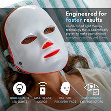 Load image into Gallery viewer, Darnlight LED Light Therapy Mask - 7 Color LED Face Mask Light Therapy Facial Treatment - Blue &amp; Red Light Therapy Mask for Acne Fine Lines Wrinkles &amp; Rosacea
