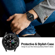 Load image into Gallery viewer, [6+6] Pack for Samsung Galaxy Watch 4 Classic 46mm Case with Screen Protector, Haojavo Soft TPU Cover Protective Bumper Shell + Tempered Glass Screen Protector Film for Galaxy Watch 4 Classic 46mm
