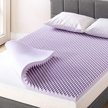 Load image into Gallery viewer, Best Price Mattress 2 Inch Egg Crate Memory Foam Mattress Topper with Soothing Lavender Infusion, CertiPUR-US Certified, Twin XL
