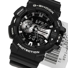 Load image into Gallery viewer, Casio G-Shock Black and Silver-Tone Dial Resin Quartz Men's Watch GA400GB-1A
