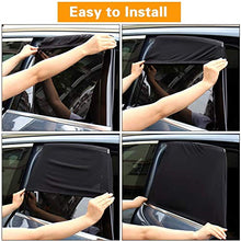 Load image into Gallery viewer, Emoly 2 Pack Car Side Window Sun Shade, Universal Car Rear Side Window Baby Kid Pet Breathable Sun Shade Mesh Backseat Fits Most Cars/SUVs
