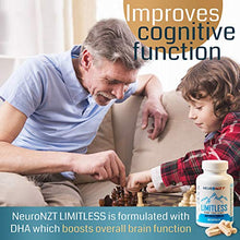 Load image into Gallery viewer, Limitless – NZT Nootropic Brain Booster Supplement – Enhance Focus, Boost Concentration &amp; Improve Memory | Mind Enhancement with Amino Acids &amp; DHA for Neuro Energy &amp; IQ – 30 Day Supply - Made in USA
