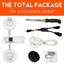Load image into Gallery viewer, ECHOGEAR in-Wall TV &amp; Soundbar Power Kit Safely Hides Cables Behind Your Wall - Includes Low Voltage Cable Managment to Conceal All TV &amp; Soundbar Wires (HDMI, Optical, etc.)
