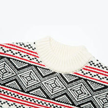 Load image into Gallery viewer, Boys Girls Knit Sweater,Cute Long Sleeve Blouse top,Crewneck,Cable Knit Sweater Fall and Winter Clothe,Warm Kids Sweater Cashmere,Cotton Knit Sweater,3-10t Kid White
