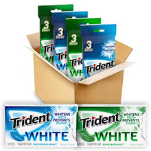 Load image into Gallery viewer, Trident White Sugar Free Gum Variety Pack, Peppermint &amp; Spearmint Flavors, 12 Packs (192 Pieces Total)
