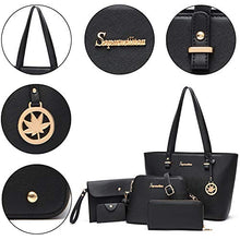 Load image into Gallery viewer, Soperwillton Handbag for Women Wallet Tote Bag Shoulder Bags Top Handle Satchel 5pcs Purse Set
