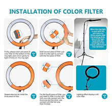 Load image into Gallery viewer, Neewer Ring Light Kit:18"/48cm Outer 55W 5500K Dimmable LED Ring Light, Light Stand, Carrying Bag for Camera,Smartphone,YouTube,TikTok,Self-Portrait Shooting, Black, Model:10088612

