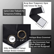 Load image into Gallery viewer, Divider Cover for Front Door Screen,Privacy Thermal Insulation Soundproofing Black Out Curtains for Bedroom Doorway Tapestry Closet Bathroom Patio Sliding Glass Doors,80 Inches Long
