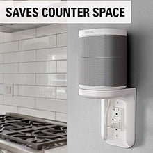 Load image into Gallery viewer, Sanus Outlet Shelf - Holds Any Device Up To 10lbs &amp; Installs In Seconds - Includes Standard &amp; Decora Style Outlet Covers &amp; Integrated Cable Management Channel - Works For Sonos &amp; Smart Home Speakers
