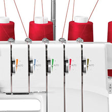 Load image into Gallery viewer, SINGER | Professional 14T968DC Serger Overlock with 2-3-4-5 Stitch Capability, 1300 Stitches per minute, &amp; Self Adjusting - Sewing Made Easy,White
