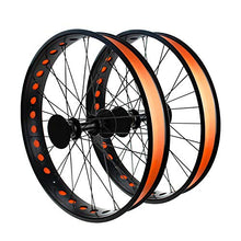 Load image into Gallery viewer, Addmotor Rim Strip Rim Tape 26 inch Fat tire Liner PVC Inner Tube Cushion Protector Anti Puncture for Bikes 2PCS (Orange)
