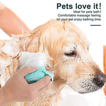 Load image into Gallery viewer, 2Pack Dog Bath Brush Soft Silicone Pet Shampoo Massage Dispenser Hair Fur Grooming Shower Brush for Short Long Haired Dogs and Cats Washing Deshedding
