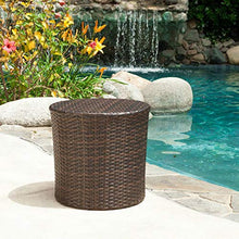 Load image into Gallery viewer, Christopher Knight Home Keaton Wicker Barrel Side Table, Multibrown
